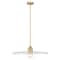 Z-Lite Paloma Pendant, 1-Light, 24 In.W x 6.75 In.H, Olde Brass/Clear 821P24-OBR - alternate 1